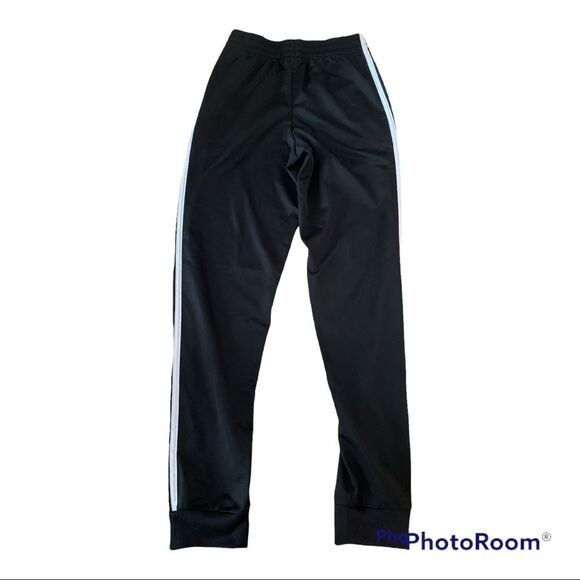 ⚡️ Adidas Black White Sweatpants Joggers ~ Size L (14/16) ⚡️ - Picture 3 of 4